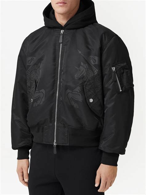 burberry bomberjacke damen|burberry equestrian bomber jacket.